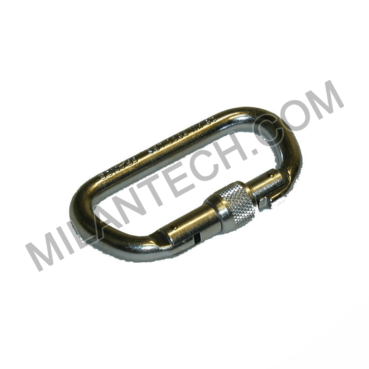 Snaphook with screw lock for fire safety line